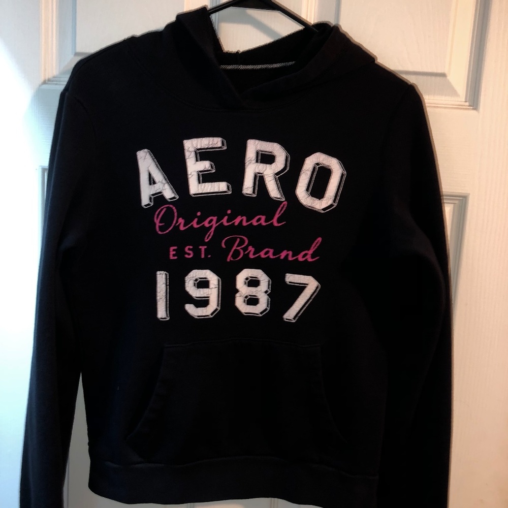Black Aéropostale Hoodie, Sz M